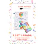 The Grade 2-6 Yaş Yaz-sil Sayılar Ve Çarpım Tablosu Aktivite Set Eğitici Set Çocuk Etkinlik Kitabı