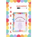 The Grade 2-6 Yaş Yaz-sil Zıt Kavramlar.eğitici Kitap Eğitici Set Çocuk Etkinlik Kitabı (13 SAYFA-A4)