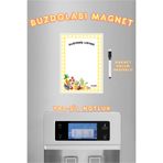 The Grade Yaz Sil Sarı Pötikare Sebze Alışveriş Listesi Hediyelik Buzdolabı Magnet Notluk Manyetik Notluk