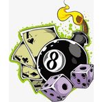 The Hopper Shop Poker Kartları Zar Casino Oyunları Las Vegas Havalı Çıkartma Çıkartma Vinil Çıkartmalar Arabalar Kamyonlar Duvarlar Dizüstü Bilgisayar Kapıları Windows Kaykay Tablet Çok Renkli 5x5
