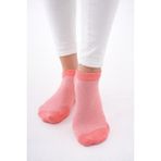 The HUEZ 6 Çift Kadın Pamuklu Üst Katmanı Nefes Alabilen Fileden Yumuşak Patik Çorap,Terletmeyen Dikişsiz Soket Çorap, Rahat Kalıp Sneaker Çorabı(6 Adet) (SOMON)