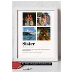 The Istanbul Event Çerçevesiz Kişiselleştirilebilir Fotoğraflı Sister - Kız Kardeş Poster - En Yakın Arkadaş Hediyesi