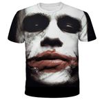The Joker tişört, üniseks, 3D baskı, yaz, yuvarlak yaka, erkek, spor, boş zaman, kısa kollu, fitness, dış mekan tişörtü, 12, 3XL