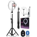 The Kaku Kumandalı Youtuber Tiktok Çekim Işık Telefon Tutucu Makyaj Işığı Ring Light 10 Inç 2.1 M Tripod