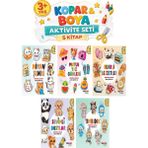 The Kitap Çocuklar İçin 5 Kitaplı Yaratıcı Kopar Boya Aktivite Seti 3 Yaş ve Üzeri