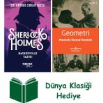 The Kitap Sherlock Holmes Baskerville Tazısı + Geometri + Dünya Klasiği Hediye - Hayır