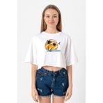 The Last Of Us Ellie Shirt Beyaz Kadın Crop Tshirt