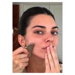 THE LONGEVITY Mat Paslanmaz Çelik Gua Sha - Matte Satin Stainless Steel Gua Sha - Lympahtic Dranaige