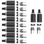 The Lord of the Tools 10 Set Mikro USB Tip B 5 Pin Erkek Jak Konnektör Lehim Fiş Adaptörü Plastik Kılıf Cep Telefonları Akıllı Telefonlar Bilgisayar Kamerası için