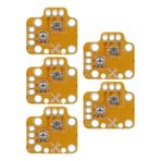 The Lord of the Tools 5pcs Controller Analog Stick Drift Fix Mod Joystick Module 3D Analog Joystick Drift Repair Board Compatible with PS4 Compatible with PS5 Compatible with Xbox ONE Yellow
