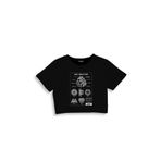 The Lucid Lab Arc Reactor Crop Tişört - Siyah