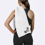 The Lucid Lab Beyaz Spor Havlusu Mikrofiber 45 x 95 cm Hızlı Kuruyan 1 Adet Havlu - 45 x 90 cm