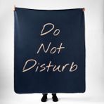 The Lucid Lab Do Not Disturb Navy Blue Polar Tv Battaniyesi - 140 x 170 cm - Renkli