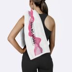 The Lucid Lab Focus On You / Pembe-Beyaz Spor Havlusu - 45 x 90 cm - Renkli