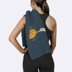 The Lucid Lab Mikrofiber Basketball Spor Havlusu 45 x 90 cm Lacivert Renkli Yüksek Emici