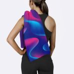 The Lucid Lab Mor Mavi Renkli Spor Havlusu Mikrofiber 45 x 95 cm Yüksek Emicilik Özelliği ile - 45 x 90 cm