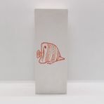 The Lucid Lab Orange Angelfish / Balıklı Beton Mum - Renkli