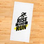 The Lucid Lab Rise And Run / Sarı Yazılı Spor Havlusu - 45 x 90 cm - Renkli