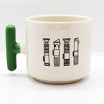 The Lucid Lab Star Wars Lightsaber Collection Yeşil T Kulplu Kupa - Renkli