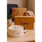 The Luma Luma Calm Box – Doğal Soya Mumlu, Kibrit Bölmeli Taş Dekoratif Mum + Doğal Sabun Hediyeli - Kokulu