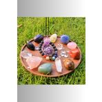THE MAGIC OF HEALING (3967) Çakra Bileklik, 12 Adet Doğal Taş, 1 Adet Ametist (Pozitif Ortam Için Şifa) Doğal Taş Set çok renkli Tek Ebat
