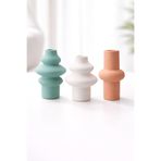 The Mark Decor 3 Parça İskandinav Dekoratif Obje Seti - El Yapımı Taş Tozu, Modern Minimal Ev Dekorasyonu