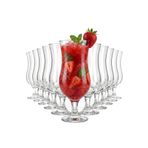 The Mask Elturko 12'li Cam Latte Bardağı 380 ml Meşrubat Smoothie Milkshake Kokteyl Bardağı