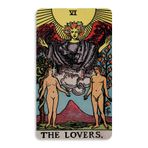 The Masonic Exchange Aşıklar Tarot Çıkartması - [3,25 inç x 5,5 inç]
