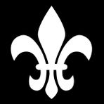 The Masonic Exchange Fleur de Lis Vinil Çıkartma - [Beyaz][15,7 cm]