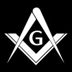 The Masonic Exchange G Vinil Çıkartmalı Basit Kare ve Pusula - [Beyaz][6 inç]
