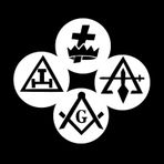 The Masonic Exchange York Rite Vinil Çıkartma - [Beyaz][15,7 cm]