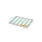 The Mia 40x30 cm Soleil Dekoratif Metal Tepsi