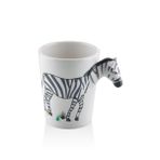 The Mia 420 ml Zebra Kulplu Kupa