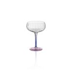 The Mia Ayaklı Cam Dondurma Kasesi Mavi Pembe 280 ml