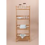 The Mia Bambu 4 Katlı Düzenleyici Dolap Raf 120x49x32 Cm Çok Renkli