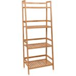 The Mia Bambu 4 Katlı Düzenleyici Dolap Raf 120X49X32 cm - Tek Ebat - Renkli