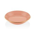 The Mia Basic 6'lı Set Somon Pembe 20 cm Yemek Tabağı