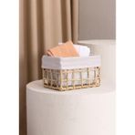 The Mia Braid Hasır Organizer Naturel 22x14x13 cm Sepet