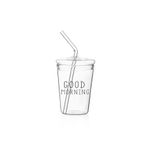 The Mia CAM0367 300 ml Good Morning Borosilikat Pipetli Cam Bardak