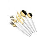 The Mia CKB0155 Gold Beyaz 36 Parça Isla Çatal Kaşık Bıçak Seti