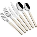 The Mia Comida Çatal Kaşık Bej 36 Parça Bıçak Takımı