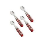 The Mia Corallo Dondurma Kaşığı 4 Lü Set Kırmızı