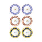 The Mia Fish 6'lı 19 cm Pasta Tabağı