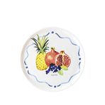 The Mia Furutta Meyve Desenli Beyaz 30 cm Seramik Servis Tabağı