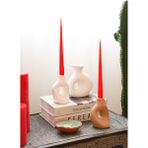 The Mia Iconic Kırmızı Şamdan Mum 2li Set 26 cm - Renkli