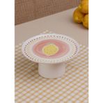 The Mia Italian Summer Ayaklı Servis Tabağı 10X19 cm - Tek Ebat - Çok Renkli