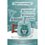 The Mia Koala Kapaklı ve Kaşıklı Kupa 370 ml - Renkli