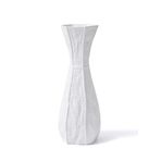 The Mia Licia Beyaz 17x15x45 cm Seramik Vazo
