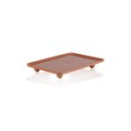 The Mia Limoges Terracota 33x23x5 cm Ahşap Ayaklı Servis Tabağı