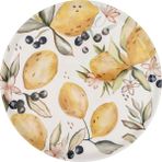 The Mia Limoncello Servis Tabağı 30 cm - Renkli - Tek Ebat